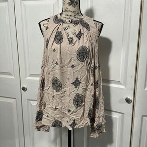 Free People x Urban Outfitters Print Top